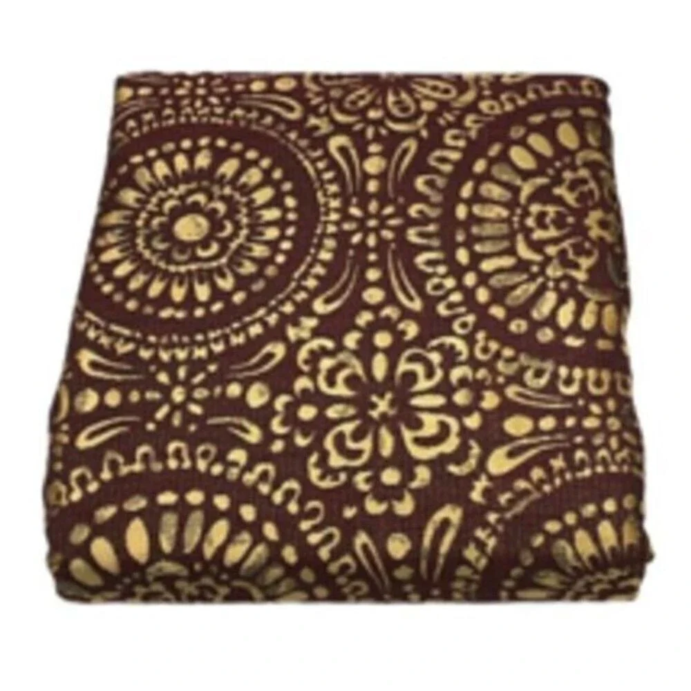 Popular Bath Cascade Burgundy Shower Curtain & Cascade Burgundy Shower Hooks Set